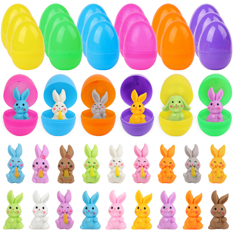 Party Games Easter - 24 œufs de Pâques avec figurine