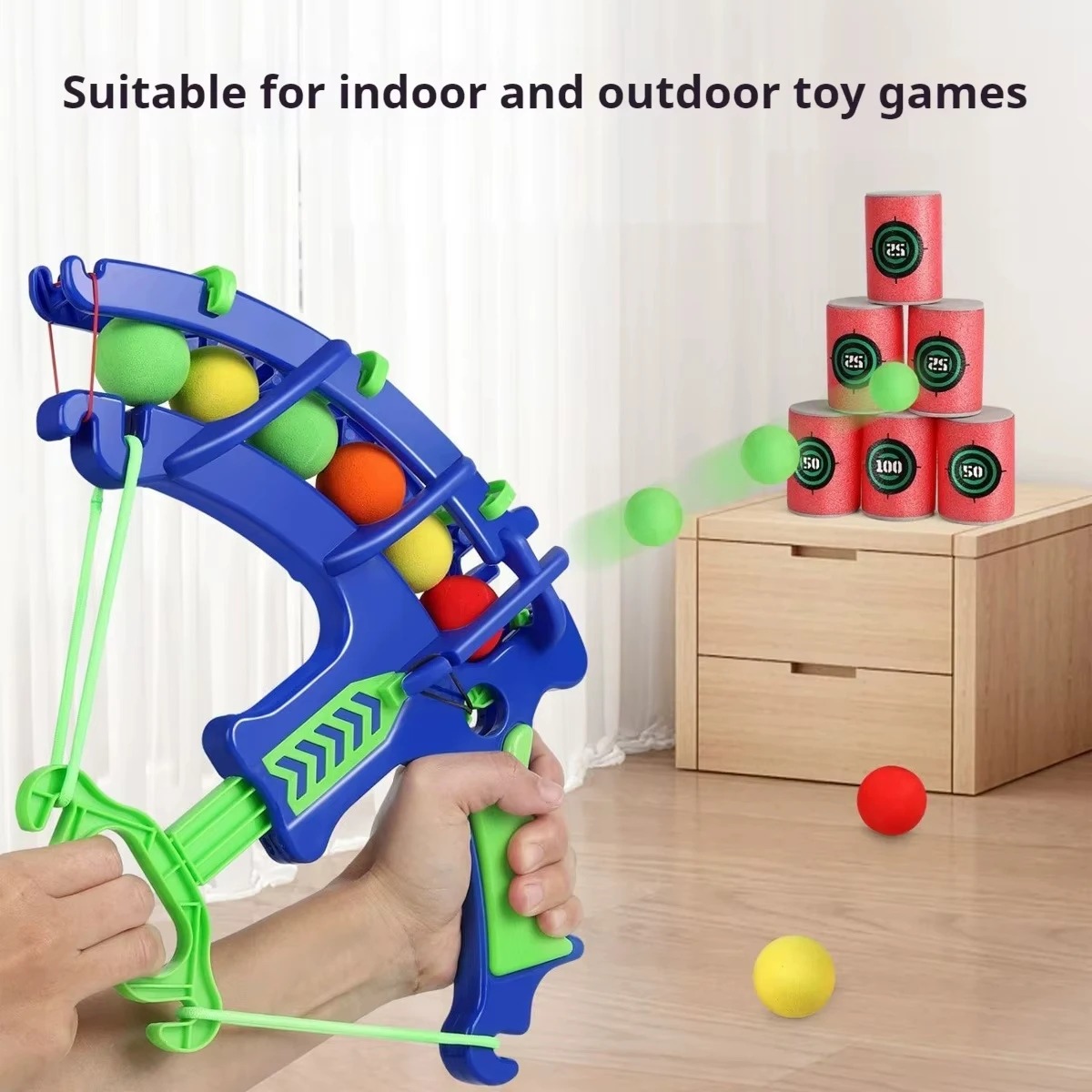 Party Games Kids Birthday - Pistolet à bulles automatique avec cible