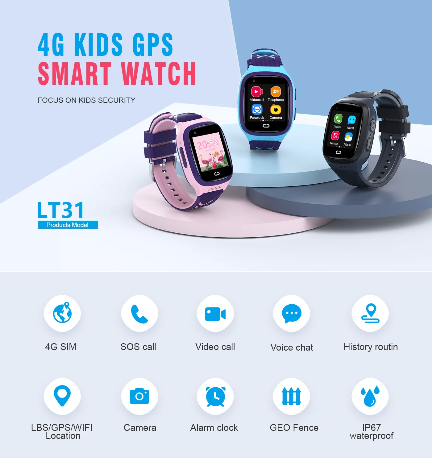 4G enfants Smartwatch SOS étan - Party Games App avis et prix