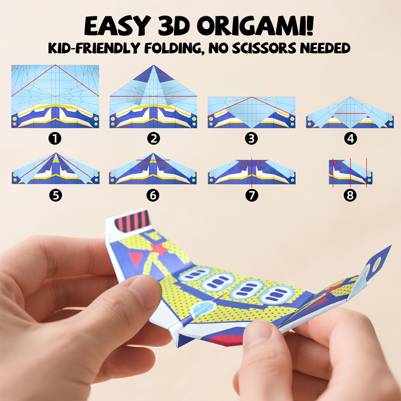 Kit d'origami pour avions en p - Party Games Kids Birthday avis et prix