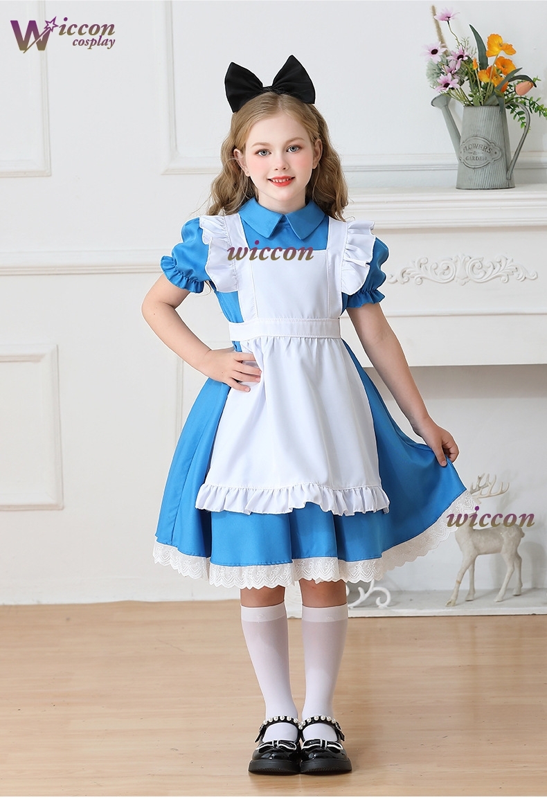 Enfants filles bleu Alice au p - Party Games Alice In Wonderland avis et prix