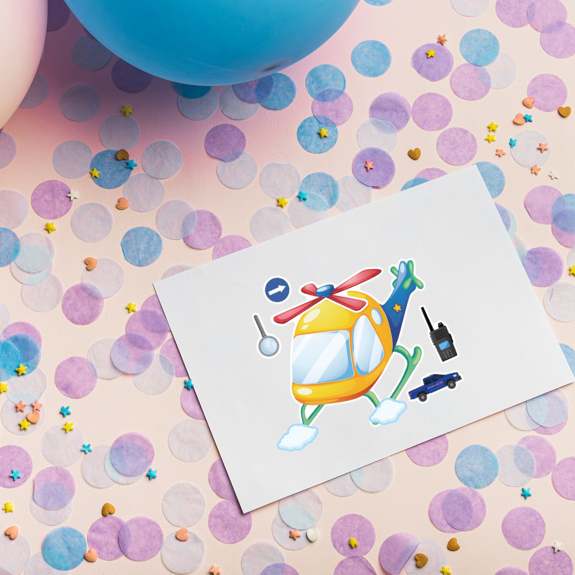 16 feuilles dessin animé vocat - Party Games Kids Birthday avis et prix